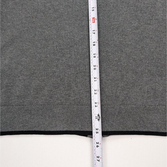 Armani Exchange Sweater Cardigan Men's Size L Full-Zip Gray Knit Jacket - Picture 12 of 12